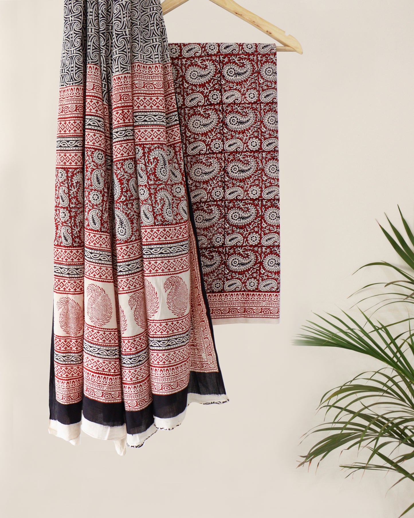 Maroon paisley bagh suit