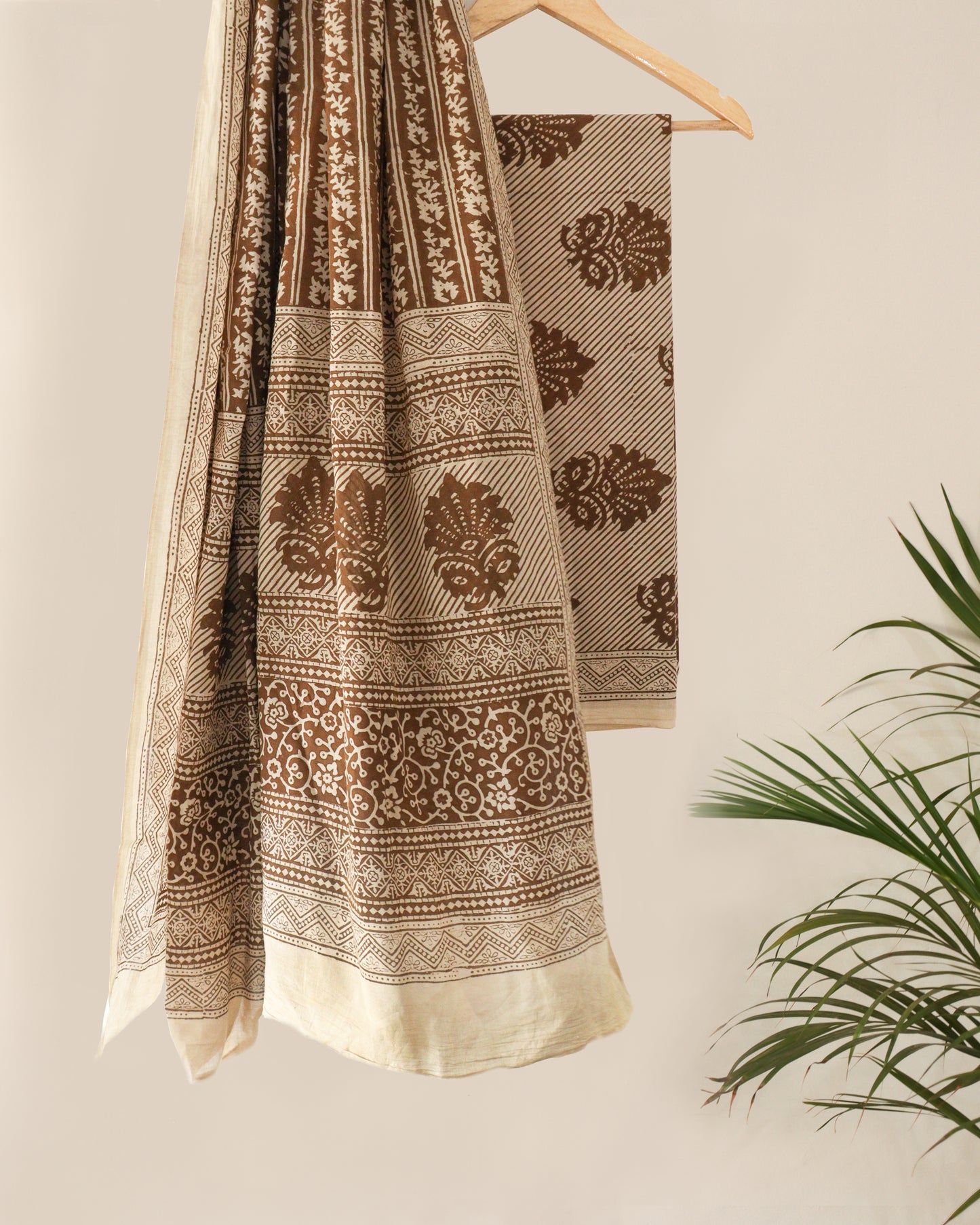 ochre butta cotton bagh suit