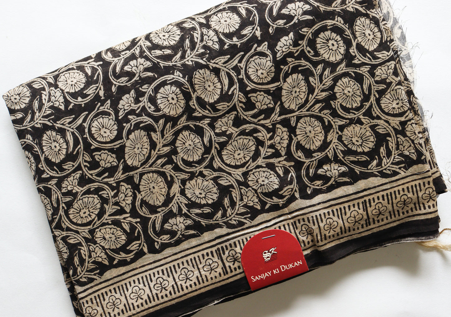 Black jaal chanderi suit