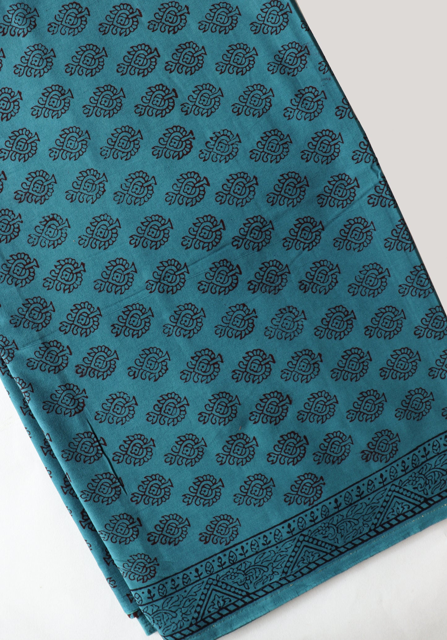 Blue butta bagh print suit