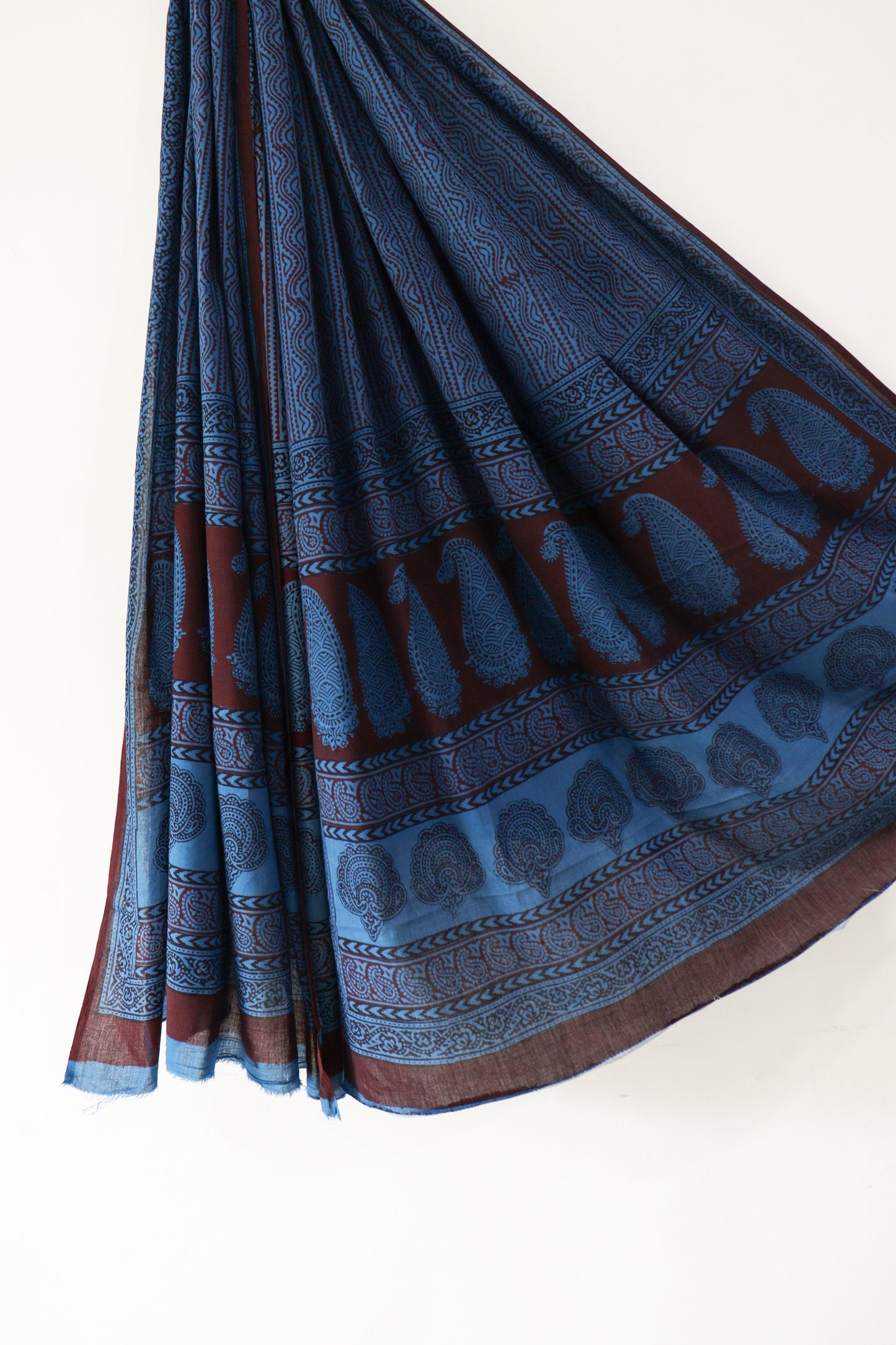 Blue marigold bagh suit