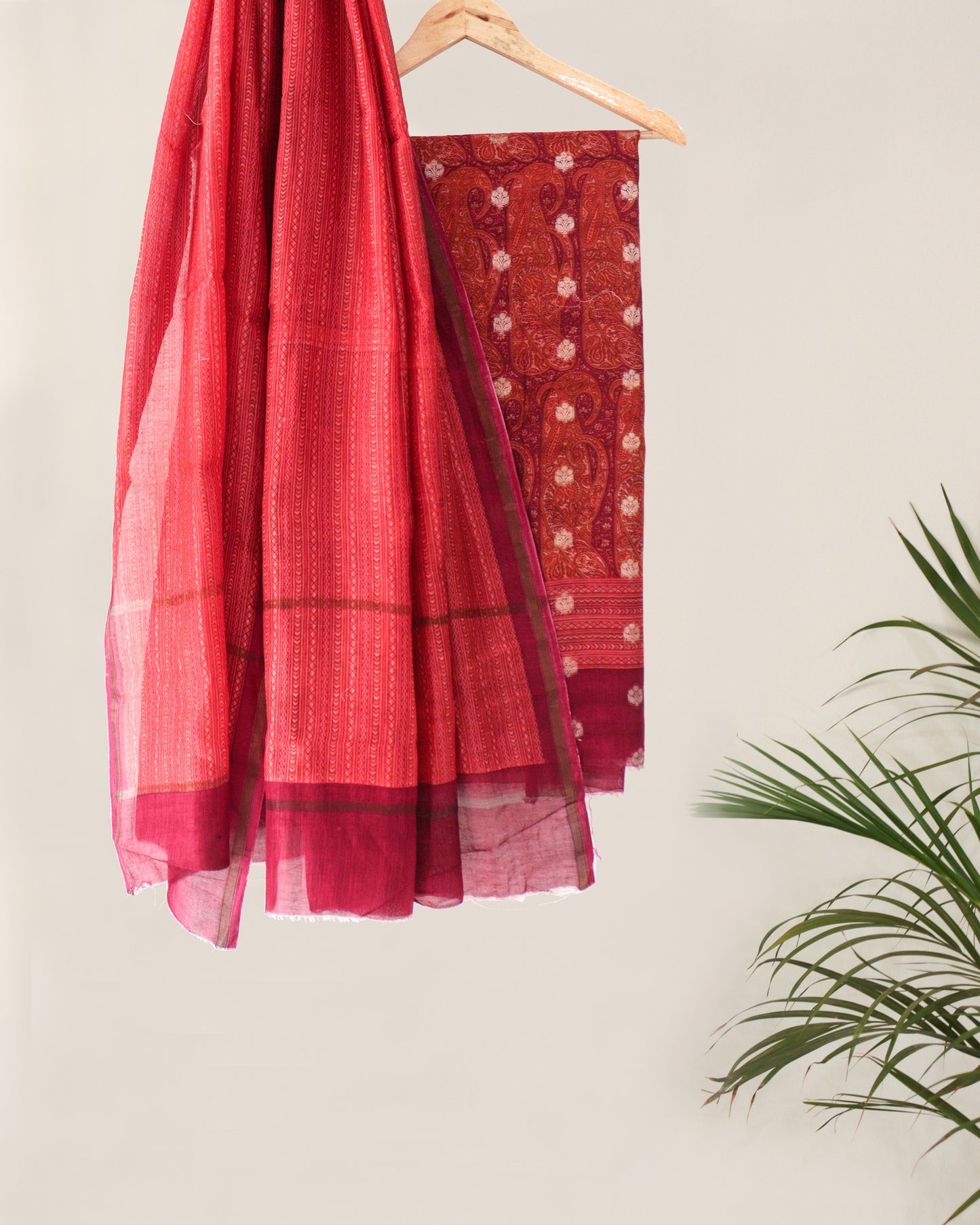 Chanderi banarasi butta suit