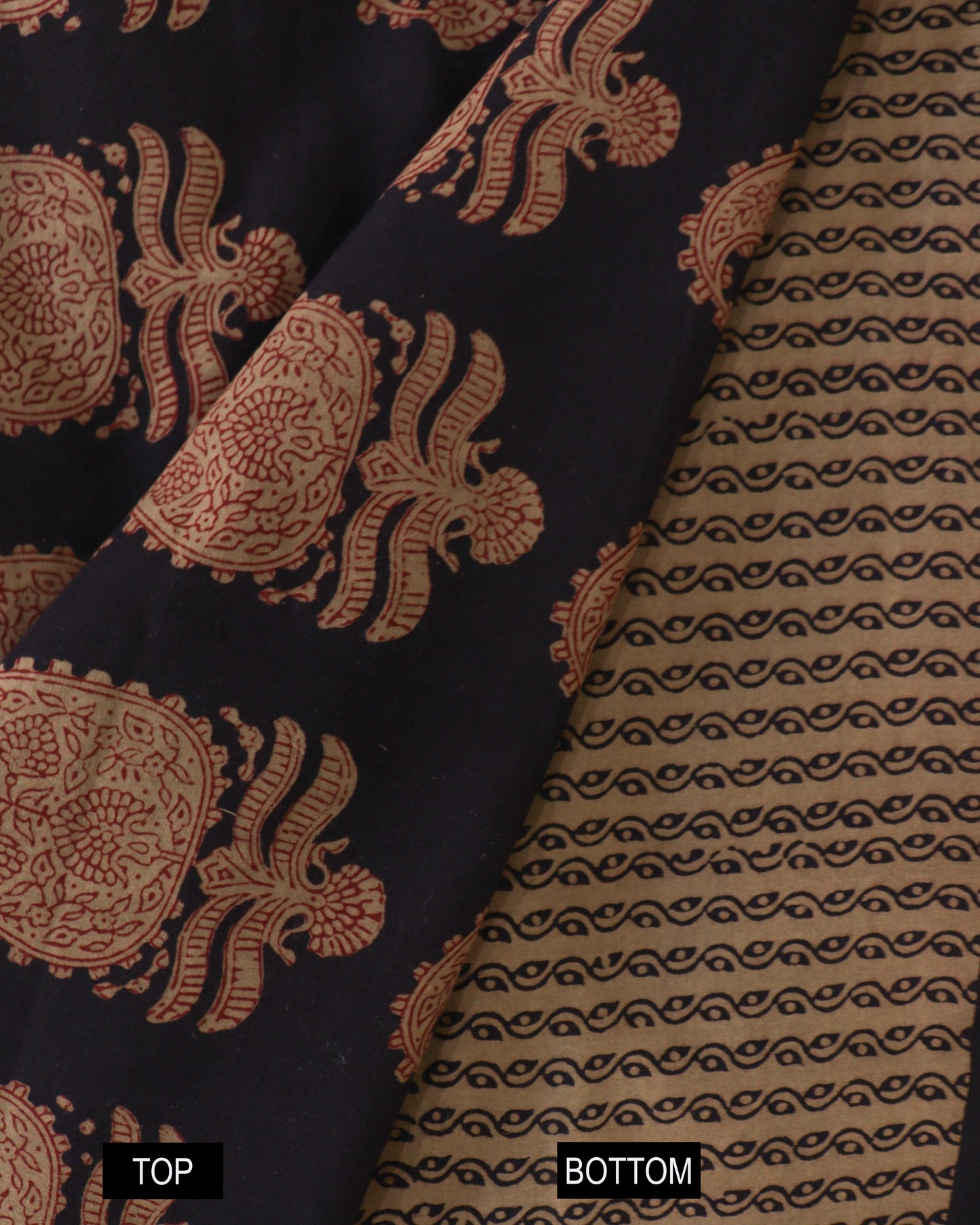 Blue Paisley Motif Bagh Print suit