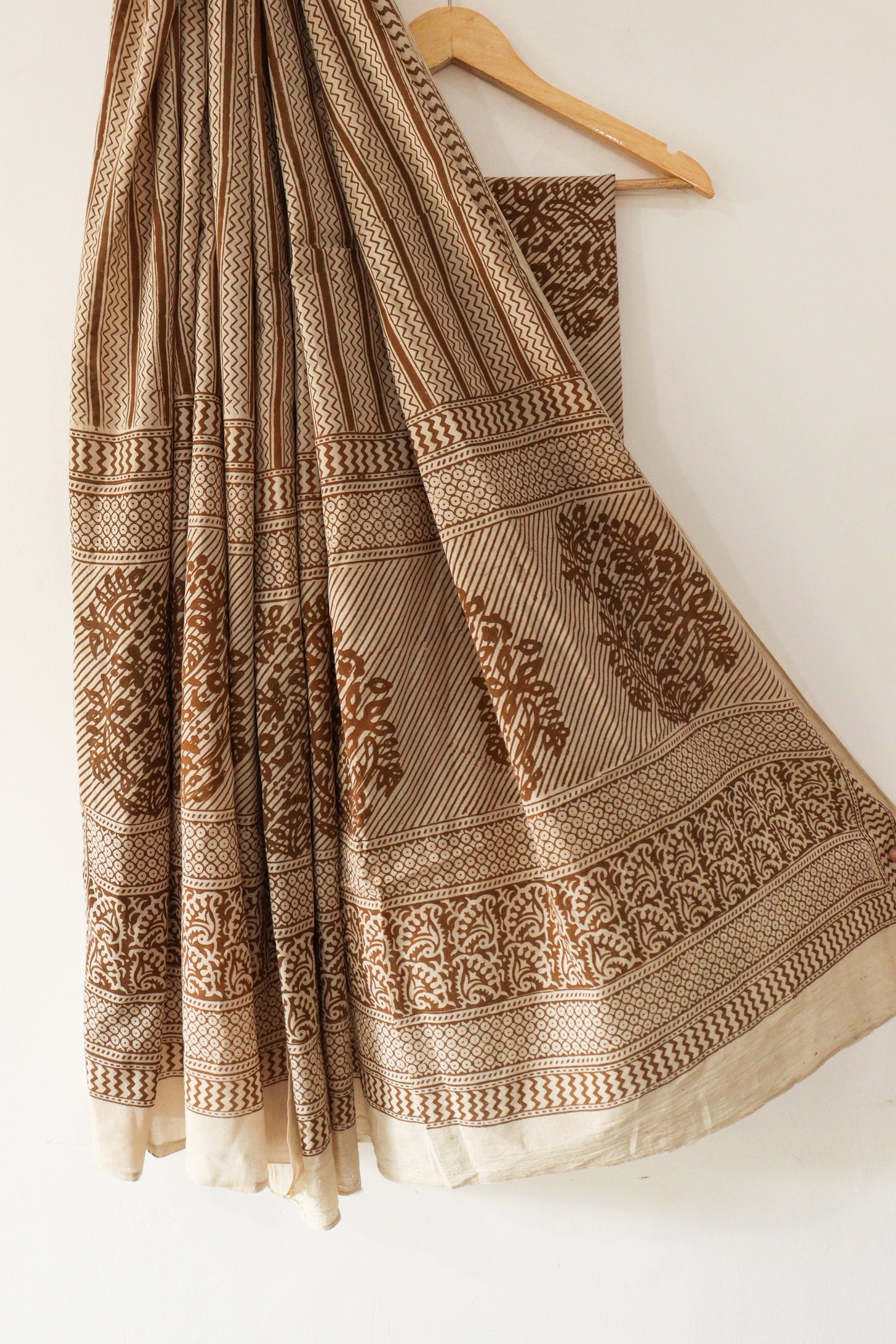 ochre cotton bagh suit
