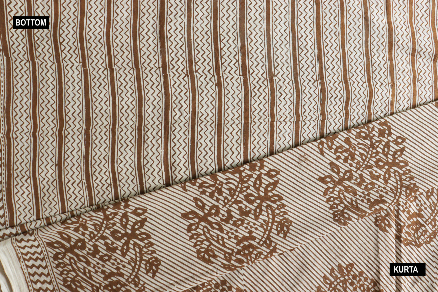 ochre cotton bagh suit