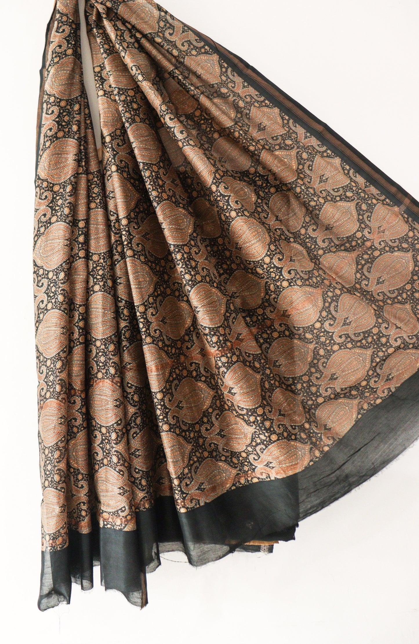 Black chanderi banarsi butta suit