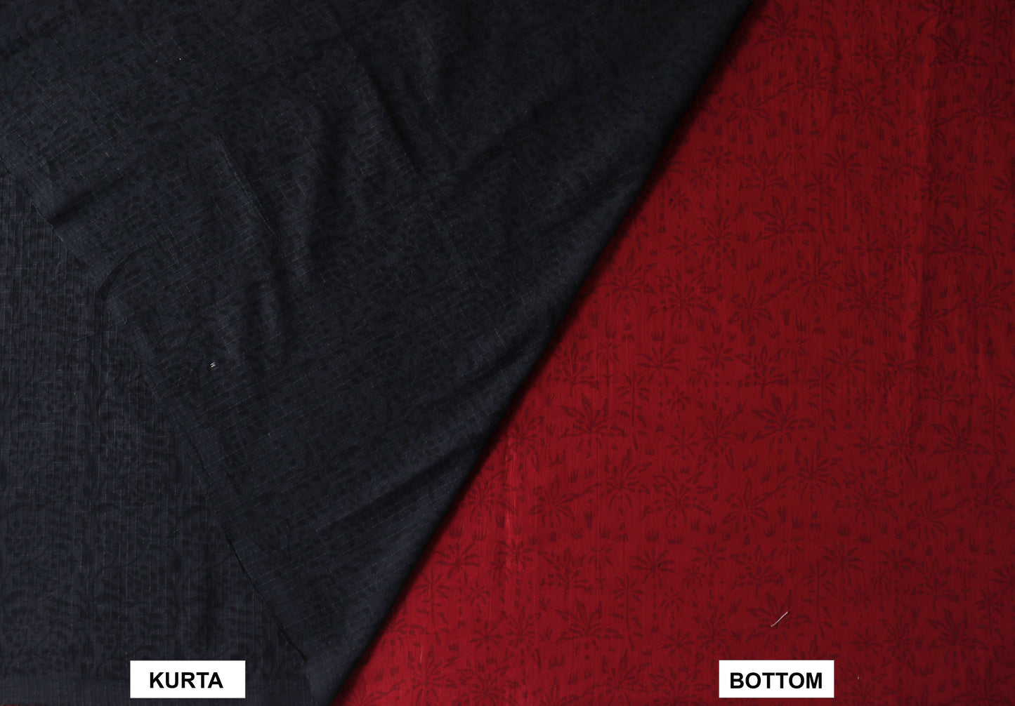 Maroon black embroidered suit