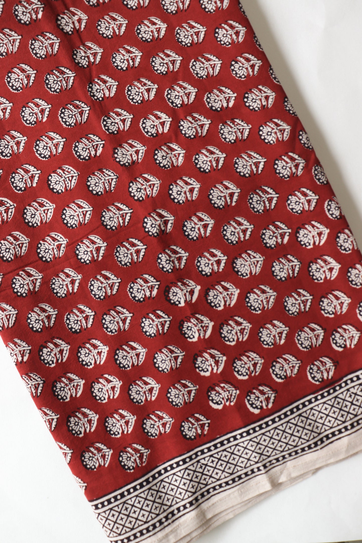 Maroon butta bagh print suit