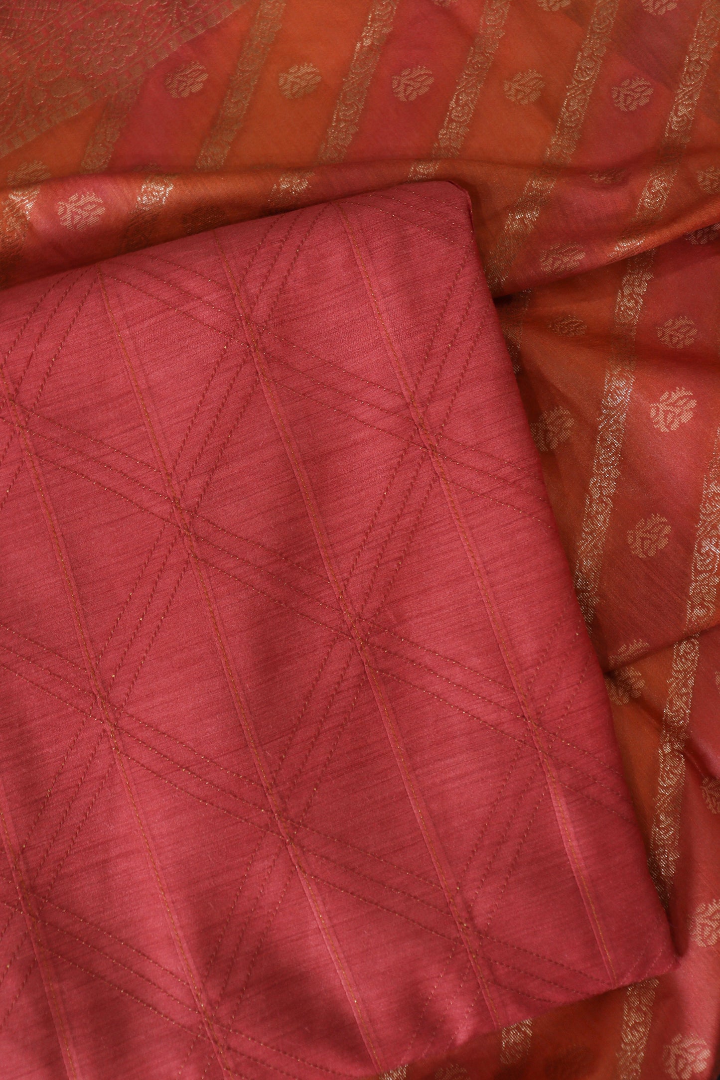 Pink Moonga Tussar Suit with Banarsi Dupatta