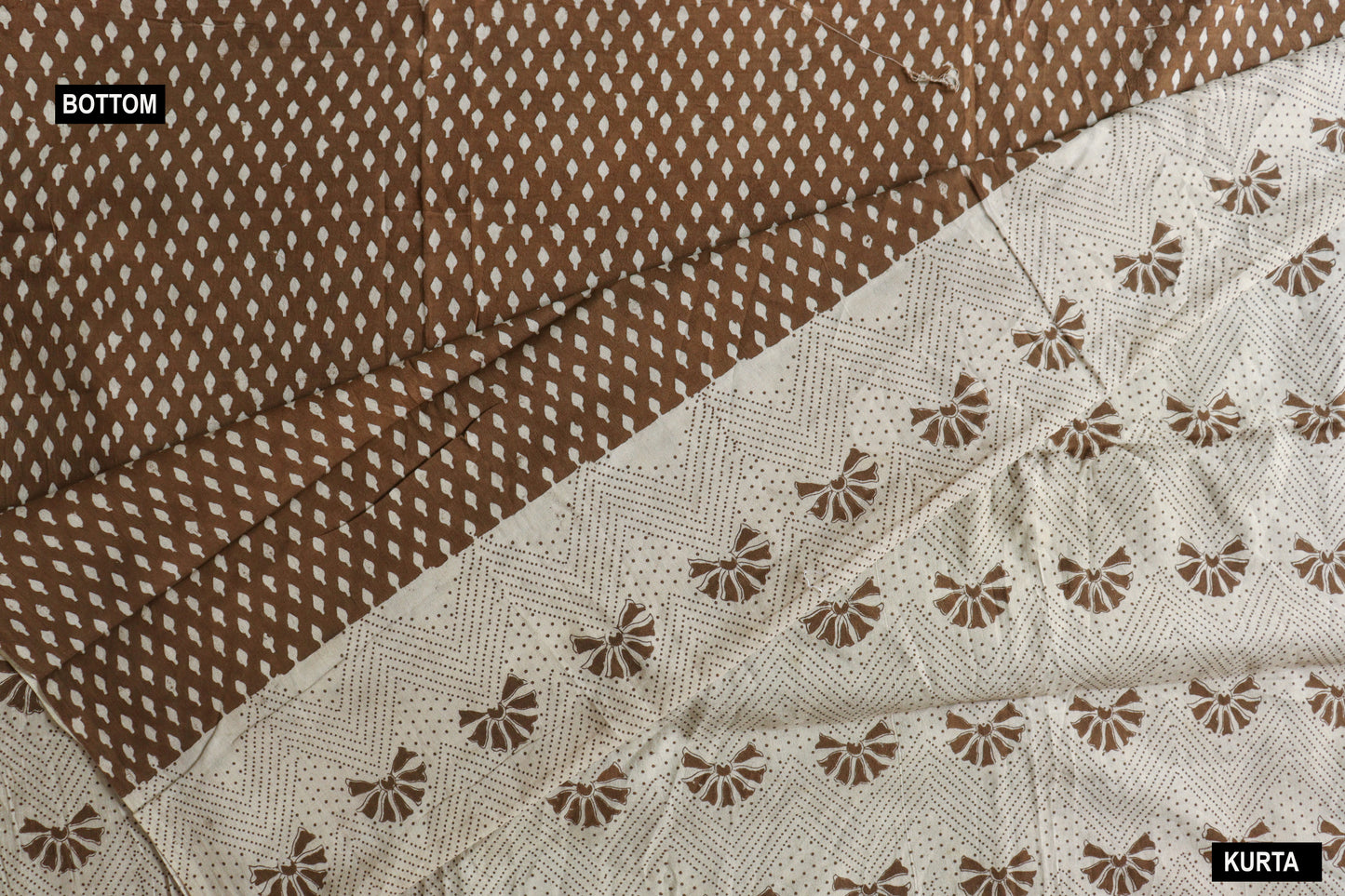 zeenat cotton bagh suit (ochre)