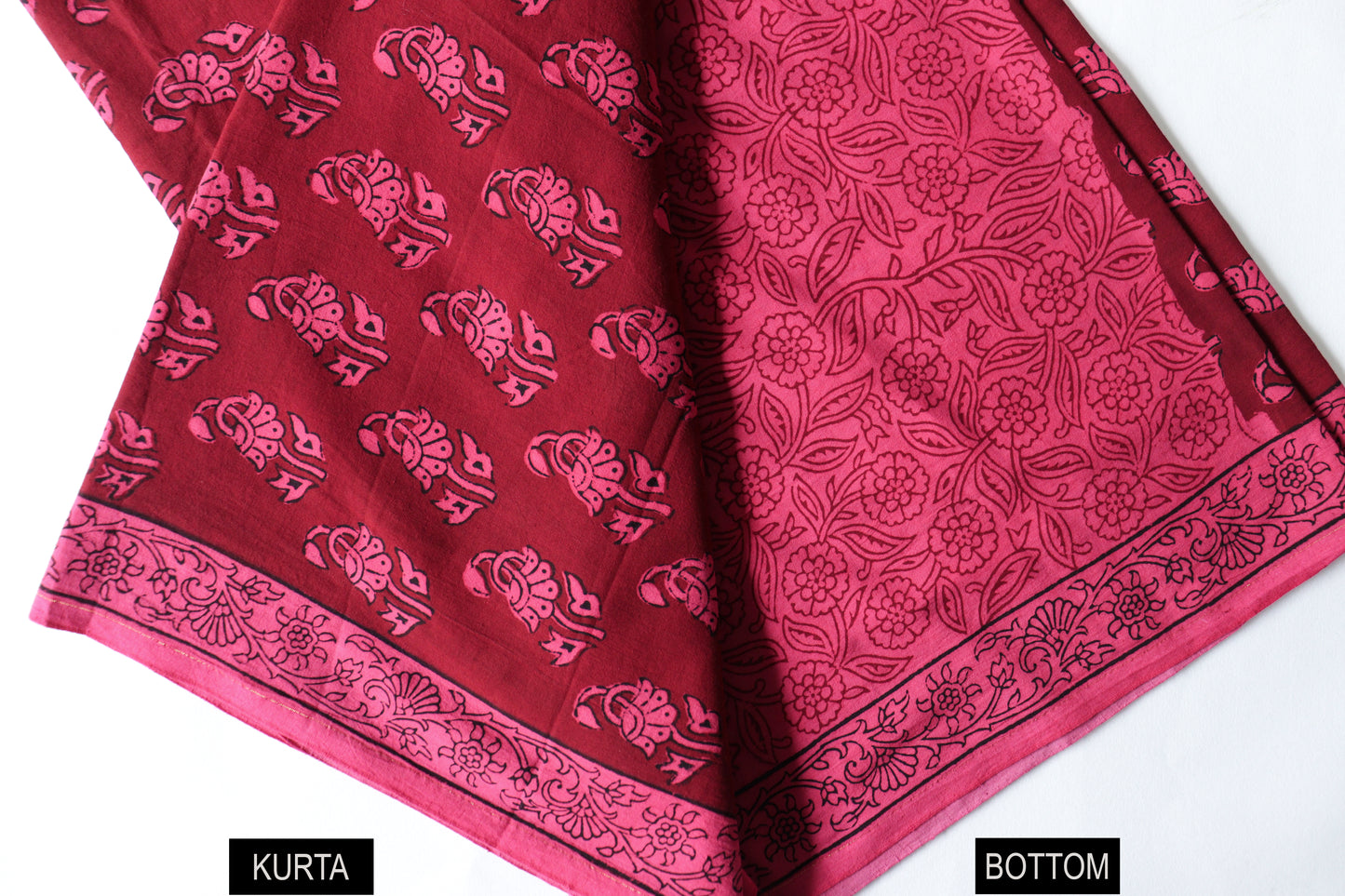 Pink butta bagh suit